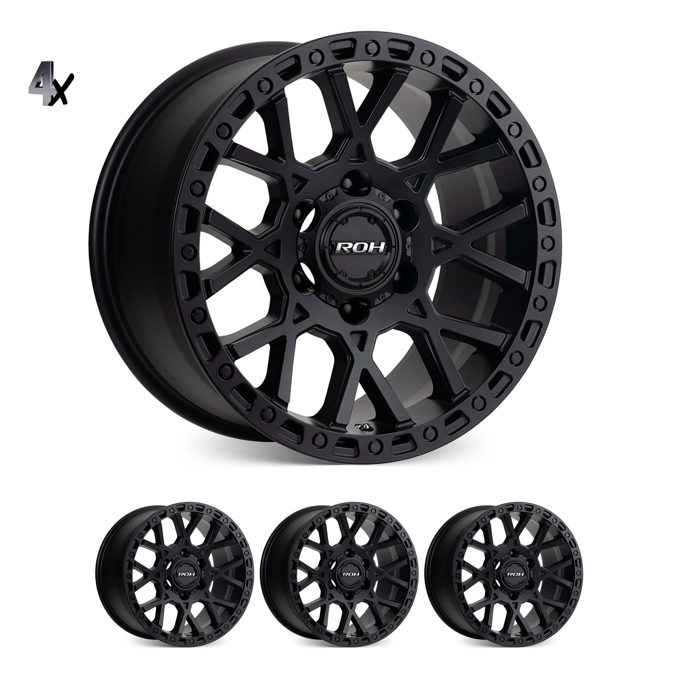 LC300 (17X9) 4x CRAWLER WHEELS (6/139) +40 OFFSET