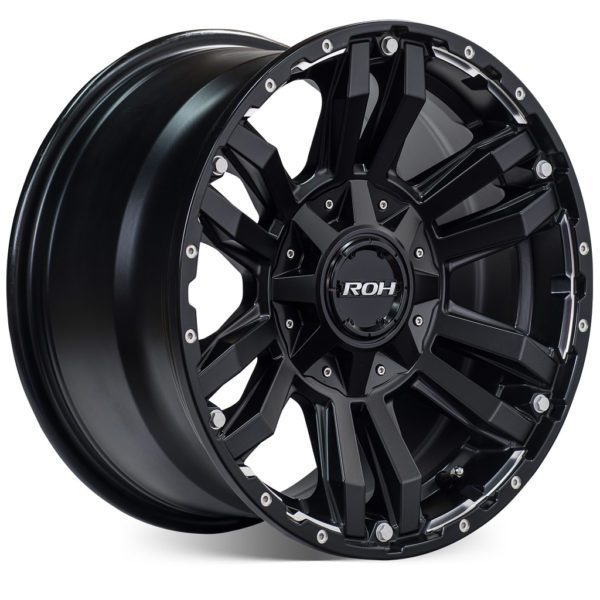 RANGER/RANGER RAPTOR/EVEREST (17X8) 4x MATT BLACK VAPOUR WHEELS (6/139.7) +30 OFFSET