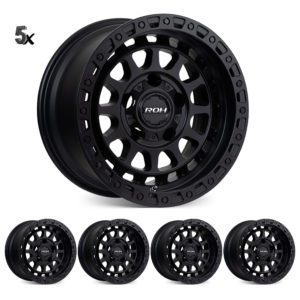PRADO 120/150 (17X9) 5x MATT BLACK ASSAULT WHEELS (6/139)