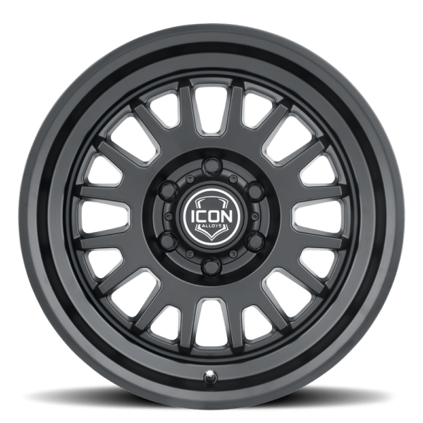SILVERADO/SUBURBAN/SIERRA 1500 (17×8.5) 4x ANZA SATIN BLACK 6×5.5 (0 OFFSET)