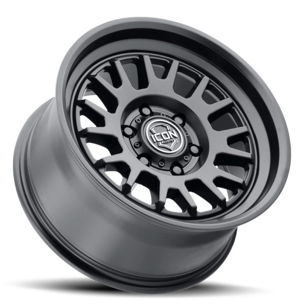 SILVERADO/SUBURBAN/SIERRA 1500 (17×8.5) 4x ANZA SATIN BLACK 6×5.5 (0 OFFSET)
