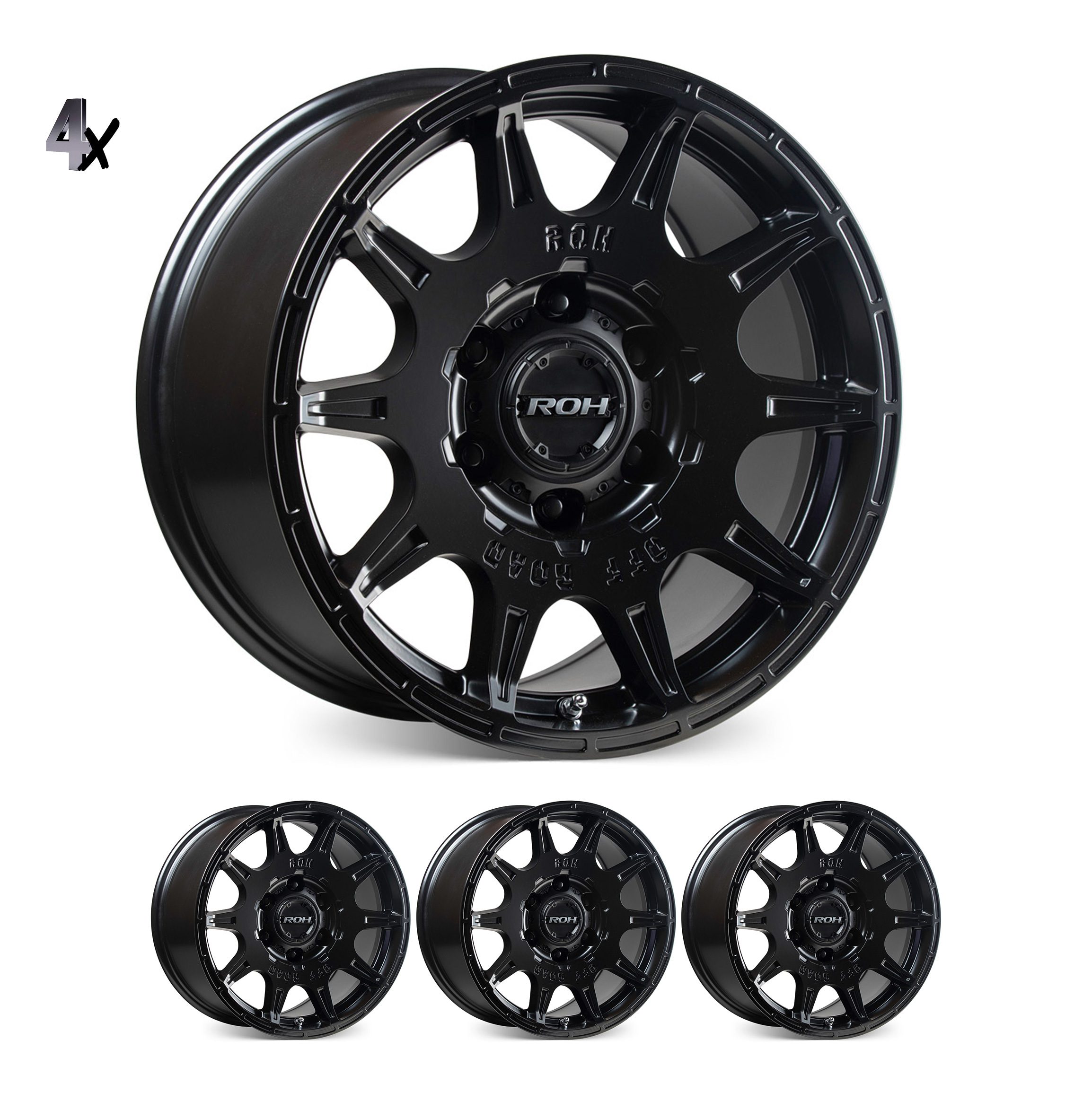 LC100 (17X9) 4x INVADER WHEELS (5/150) +35 OFFSET