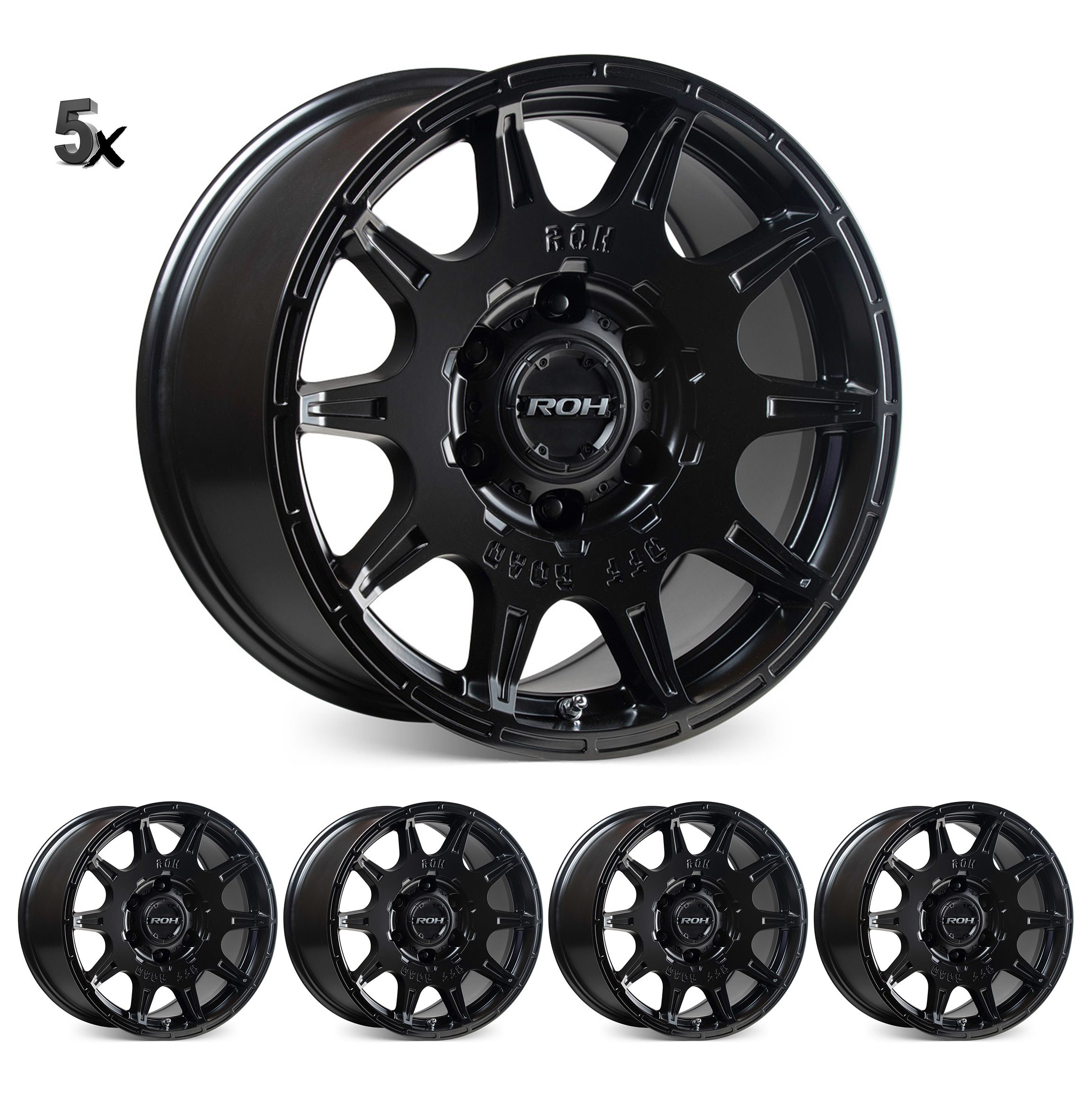 FJ (17X9) 5x INVADER WHEELS (6/139) +25 OFFSET